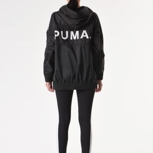 Puma Chase Woven Full Zip Hooded Women's Jacket M black
